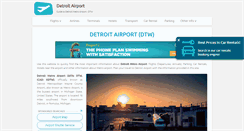 Desktop Screenshot of detroit-airport.com